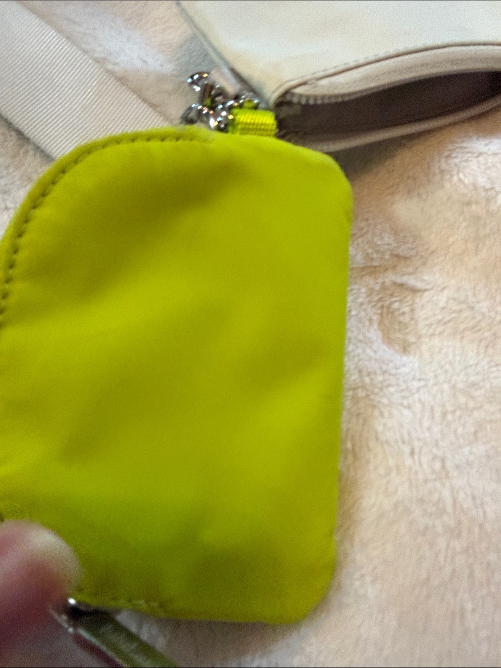 lululemon athletica Neon Green and Cream Mini Pouch Set - Picture 9 of 10